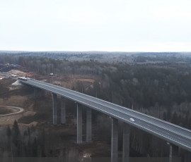 на трассе М-12 испытали новый мост через Большую Сарану - фото - 1