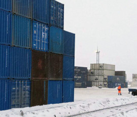 на терминалах в Московского транспортного узла скопились груженые контейнеры - фото - 1